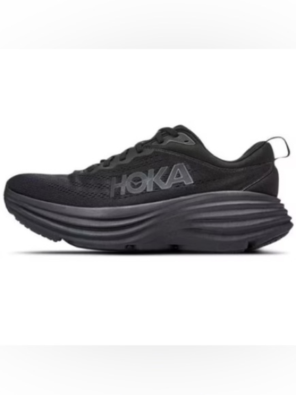 Hoka Bondi 8 Running Shoes in Solid Black Women’s Size 8.5 Athletic Shoes